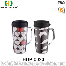 Wholesale Double Wall Plastic Mug with Handle